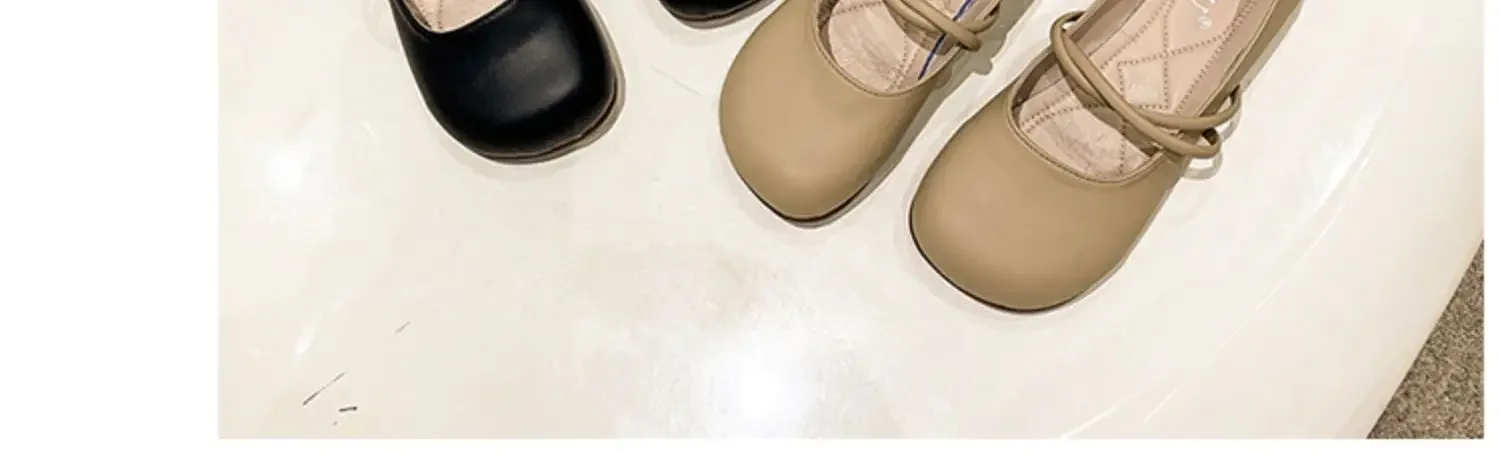 Shoes Woman Casual Female Sneakers Soft All-Match Shallow Mouth Flats Round Toe New Moccasin Grandma Summer Dress Mary Jane