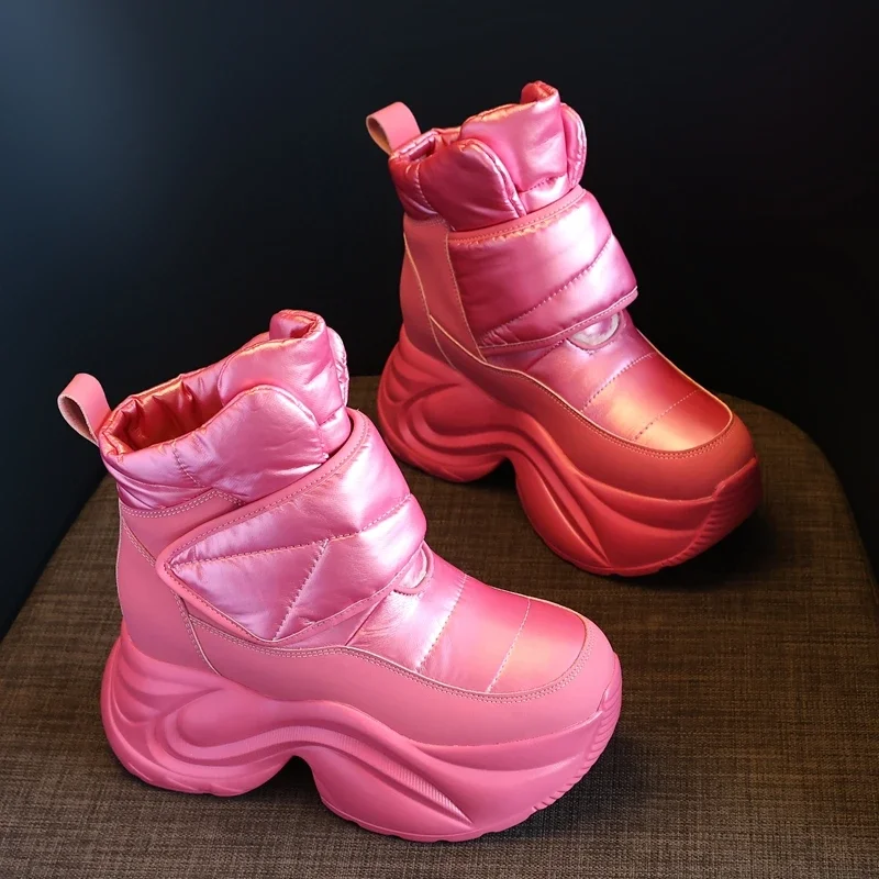 New Ankle Boots Winter Women's Shoes Waterproof Fashion Snow Boots Thick Soles Warm Comfortable Women's Platform Boots