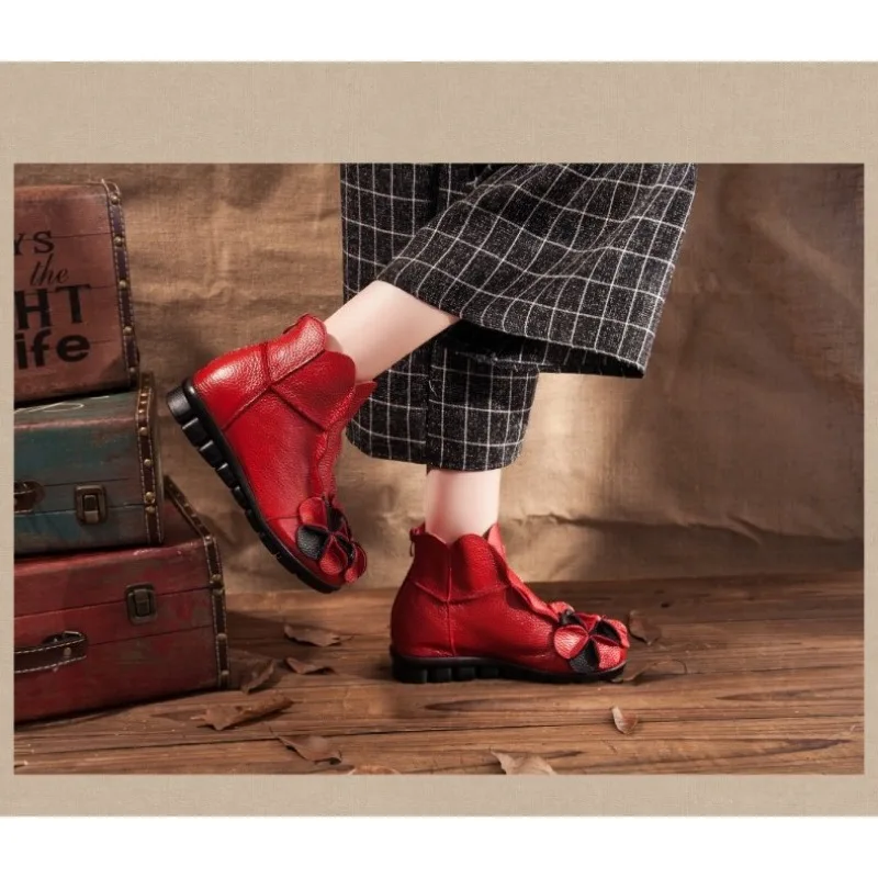 New Women Leather Shoes Leisure Middle Tube Short Boots Fashion National Wind Women Dance Shoes Manual Soft Sole Shoes New Women Leather Shoes Leisure Middle Tube Short Boots Fashion National Wind Women Dance Shoes Manual Soft Sole Shoes