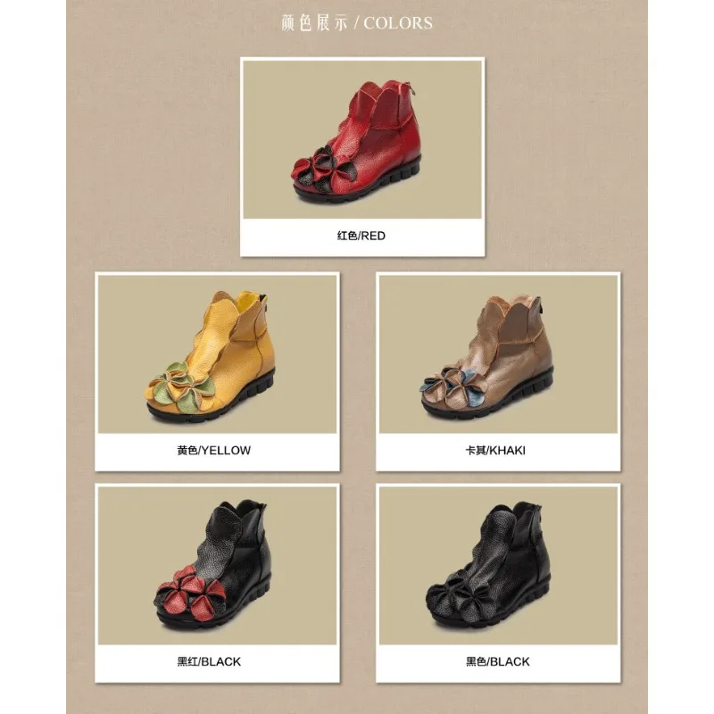 New Women Leather Shoes Leisure Middle Tube Short Boots Fashion National Wind Women Dance Shoes Manual Soft Sole Shoes New Women Leather Shoes Leisure Middle Tube Short Boots Fashion National Wind Women Dance Shoes Manual Soft Sole Shoes