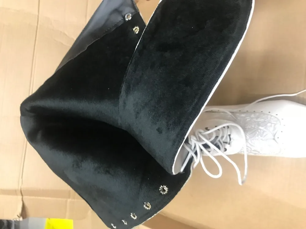 Retro Women Boots Autumn Winter Sexy Shoes Woman Lace-up Pointed Toe Low Heels Mid-calf Boots for Women Custom 34-43