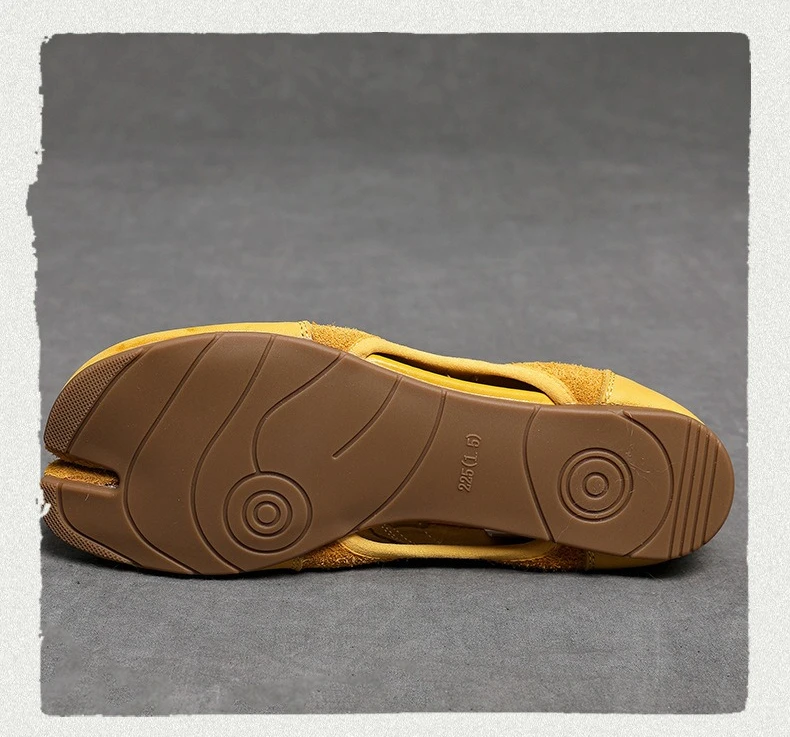 Cross Strap Tabi Hollow Flat Shoes Women Mary Jane Slip-on Split Toe Ballet Flats Trainers 2025 Summer Outdoor Walking Sneakers