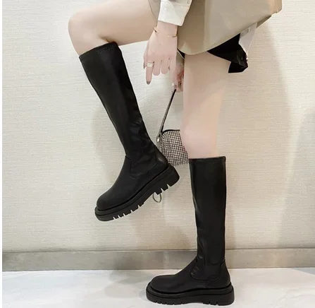 New Female Platform Thigh High Boots Fashion Slim Chunky Heels Over The Knee Boots Women Party Shoes Woman New Female Platform Thigh High Boots Fashion Slim Chunky Heels Over The Knee Boots Women Party Shoes Woman