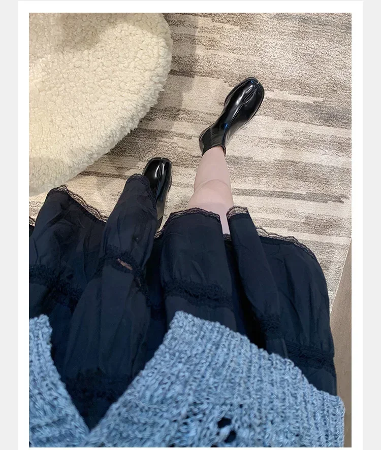 Autumn and Winter New British Style Horseshoe Shoes, Short Boots with Elastic Midsole and Personalized Design, Chelsea