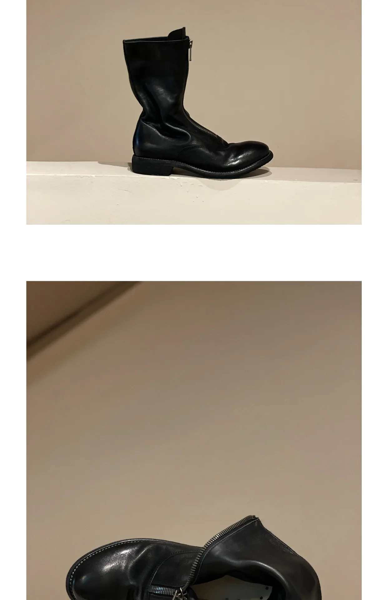 Retro Boots Women's Round Toe Mid-Calf Ort Boot Winter Warm Low Heel Rubber Outsole Leather Retro Boots Women's Round Toe Mid-Calf Ort Boot Winter Warm Low Heel Rubber Outsole Leather