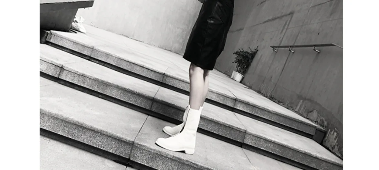 Retro Boots Women's Round Toe Mid-Calf Ort Boot Winter Warm Low Heel Rubber Outsole Leather Retro Boots Women's Round Toe Mid-Calf Ort Boot Winter Warm Low Heel Rubber Outsole Leather