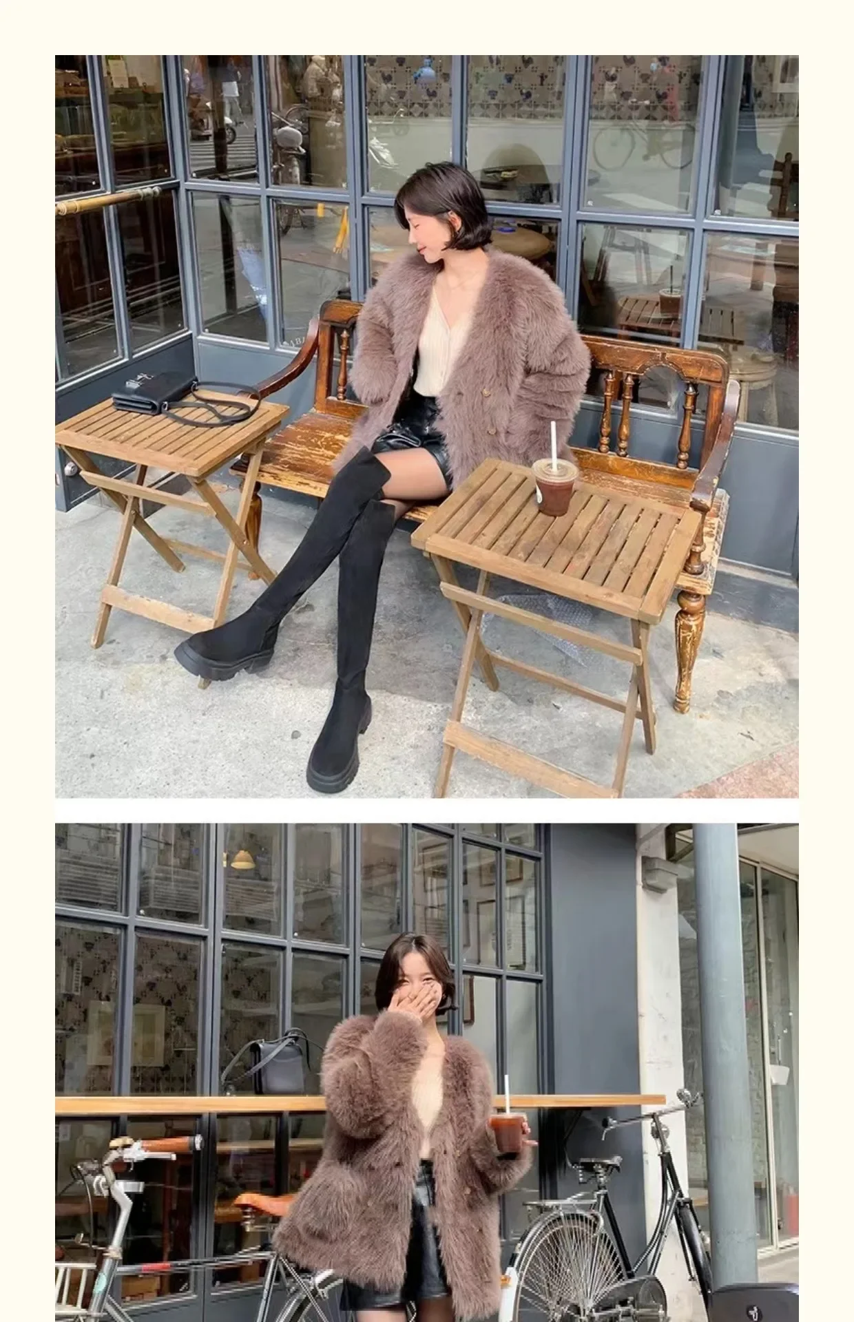 Suede Chelsea Boots Over The Knee  Women Flats Shoes Platform 2023 Winter New Round Toe Designer Gladiator Boots Goth Punk Botas