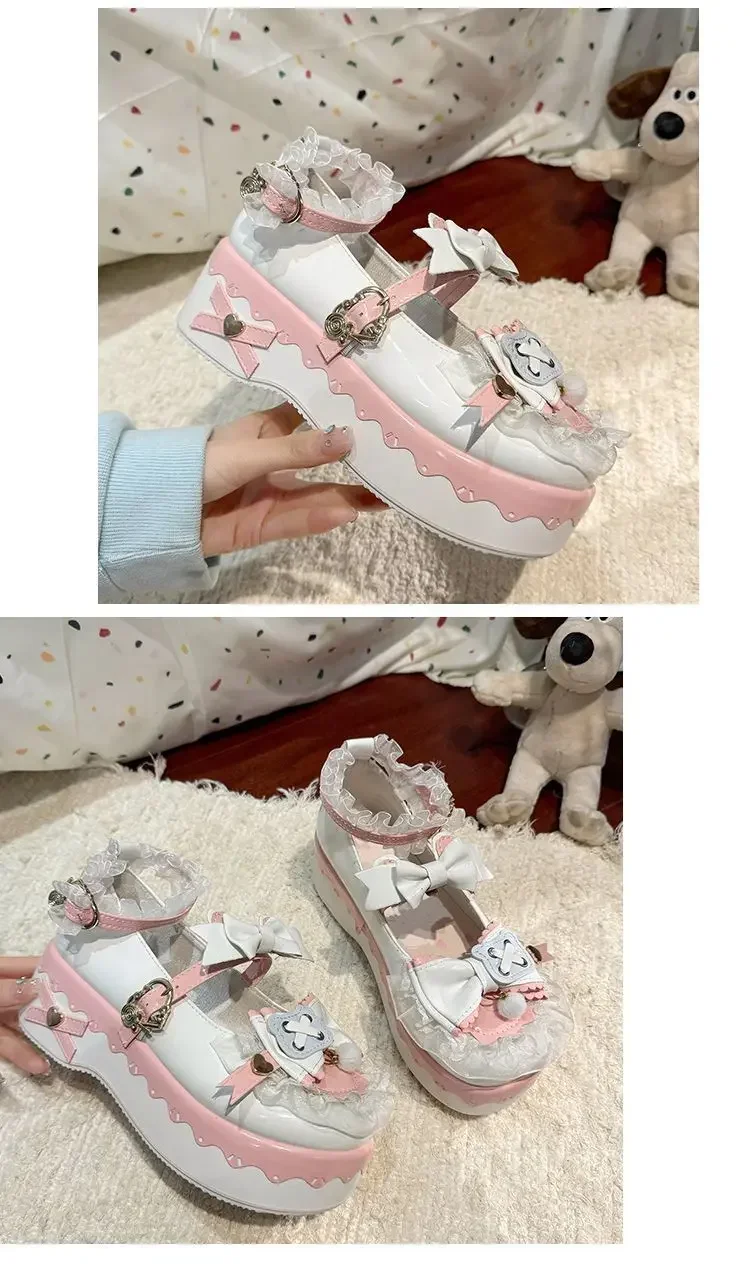 Cute Round Toe Thick Heel Mary Jane Single Shoes Japanese Style Women's Casual Footwear Soft Comfortable Jk Uniform Boots