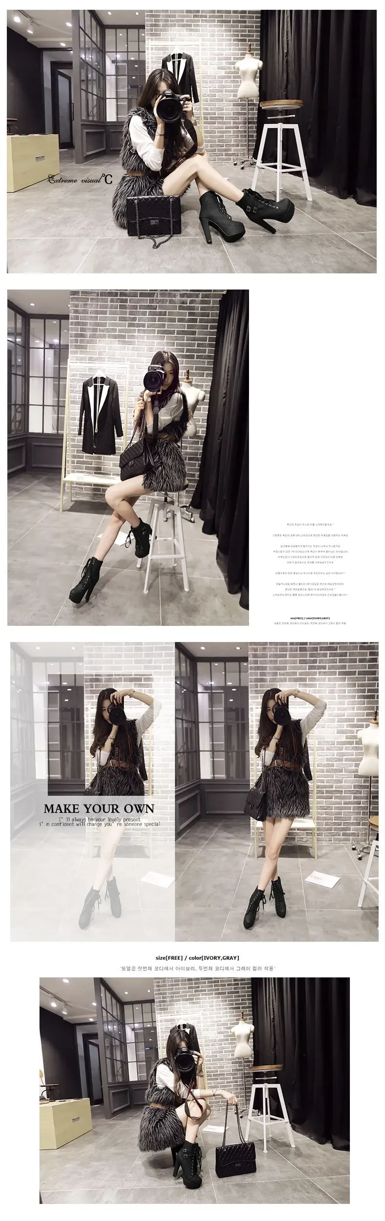 Women's Boots Super High Heels Short Boots High Heels Waterproof Platform Belt Buckle Low Cut Fashion Women's Boots