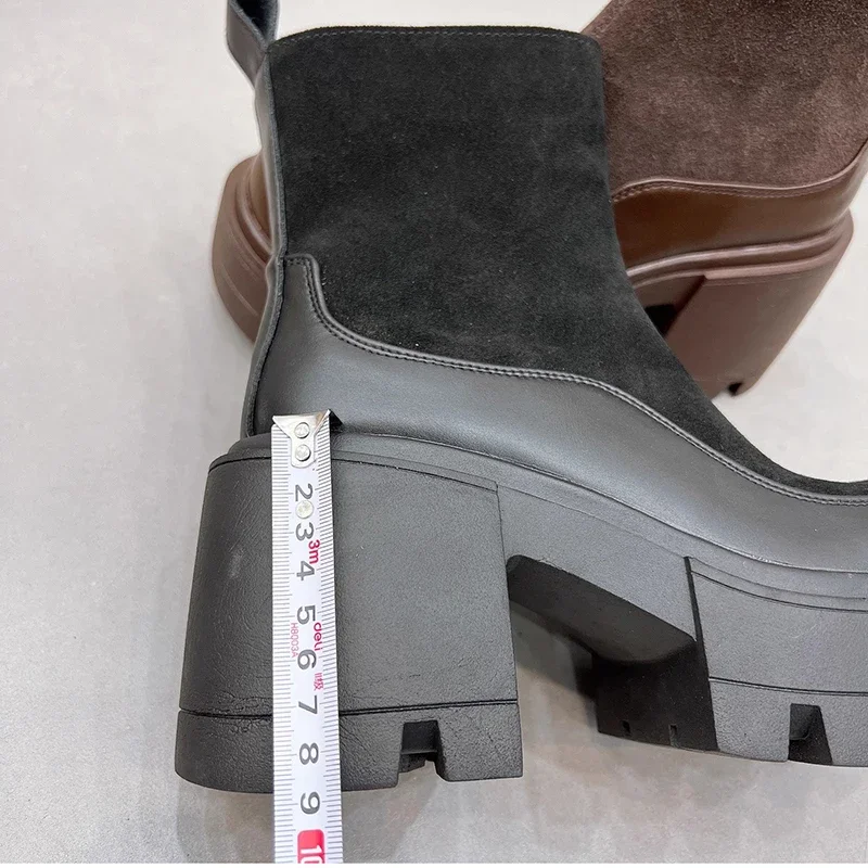 Designer Vintage Winter Platform High Heel Women Ankle Boots Fashion Zippers Short Booties Designer Designer Vintage Winter Platform High Heel Women Ankle Boots Fashion Zippers Short Booties Designer