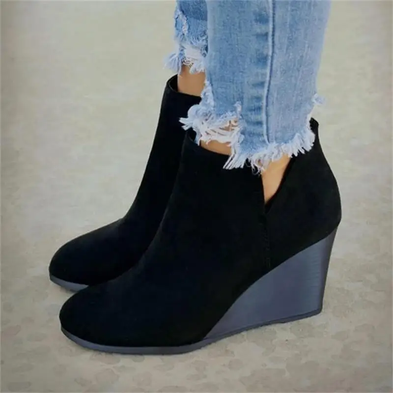 Women Boots 2023 Spring and Autumn Pointed Toe Booties Women Leopard Ankle Boots Footwear Platform High Heels Wedges Shoes Woman Women Boots 2023 Spring and Autumn Pointed Toe Booties Women Leopard Ankle Boots Footwear Platform High Heels Wedges Shoes Woman