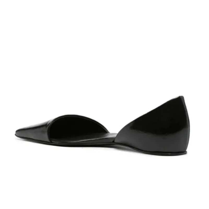 Genuine Leather Flat Shoes Women Retro Small Square Toe Slanted Mouth Hollow Single Shoes for Women Spring Autumn Flat Sandals Genuine Leather Flat Shoes Women Retro Small Square Toe Slanted Mouth Hollow Single Shoes for Women Spring Autumn Flat Sandals