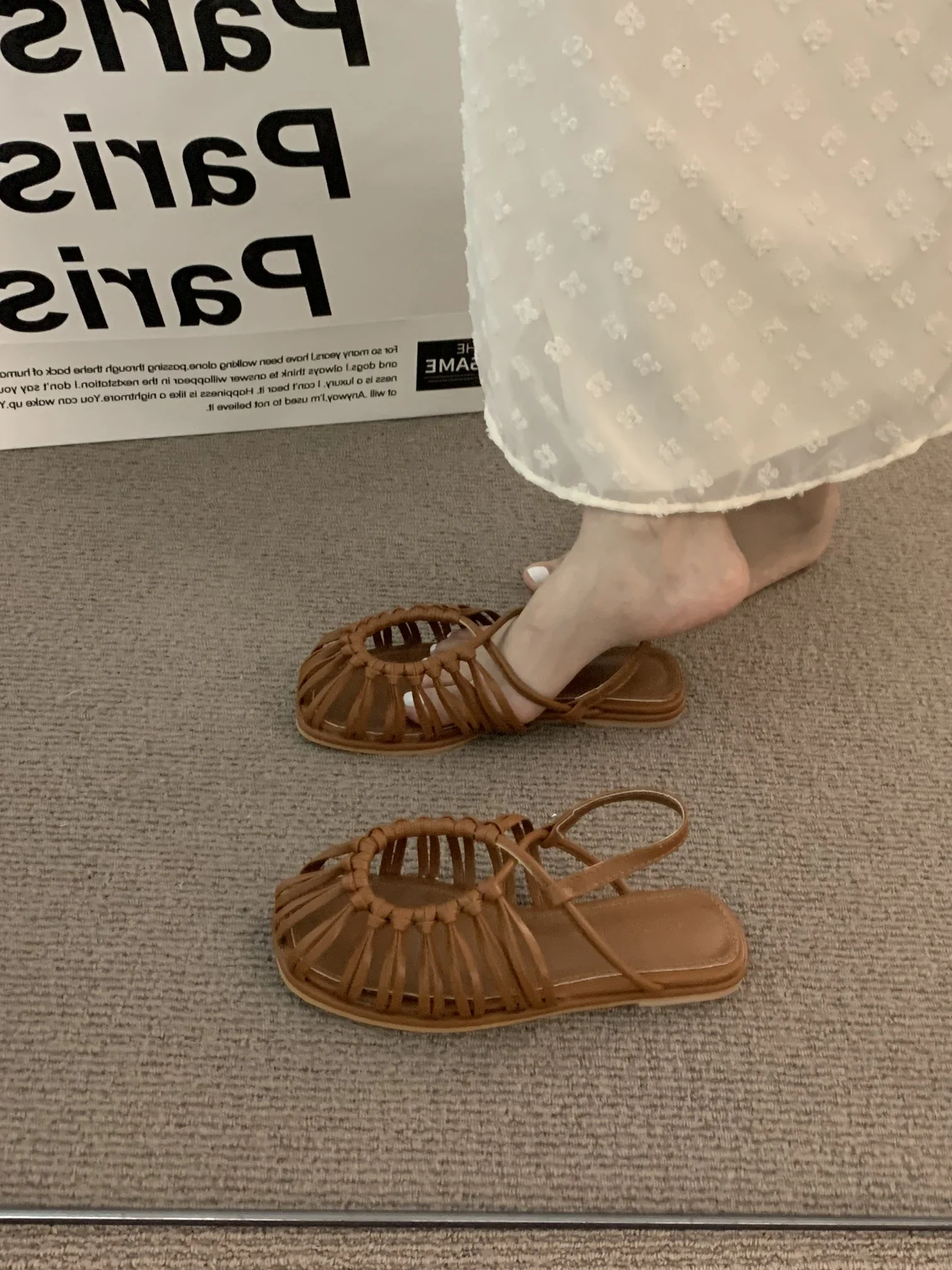 Ladies Shoes High Quality Slip on Ankle-wrap Women's Sandals Summer Solid Closed Toe Chunky Heels Beach Sandals Women Ladies Shoes High Quality Slip on Ankle-wrap Women's Sandals Summer Solid Closed Toe Chunky Heels Beach Sandals Women