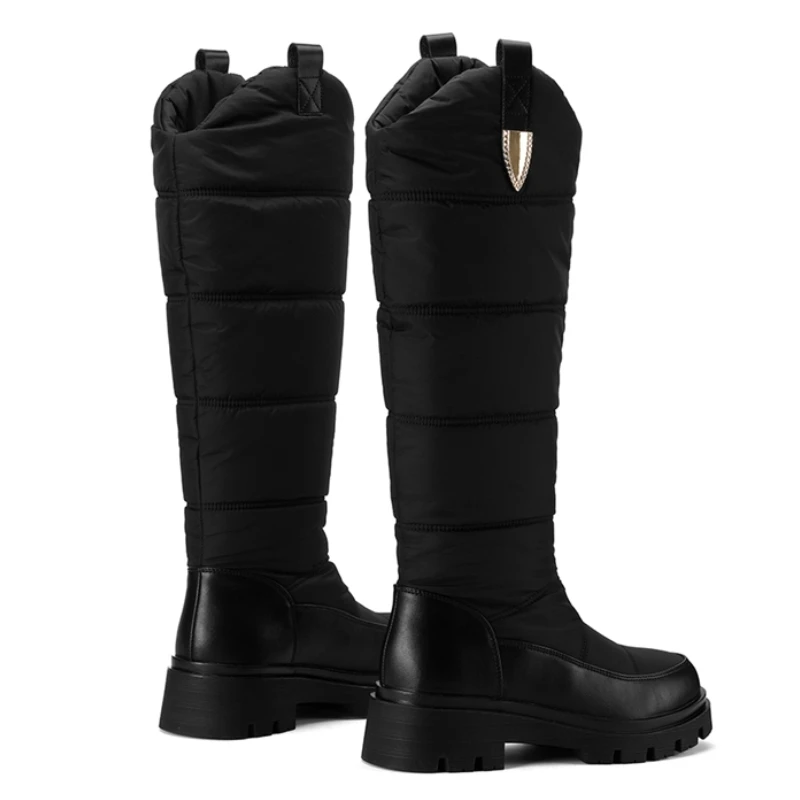 Women’s Winter Knee High Snow Boots Black White Warm Fur Plush High Boot Casual Low Heel Fashion Long Rain Shoes Waterproof Women's Winter Knee High Snow Boots Black White Warm Fur Plush High Boot Casual Low Heel Fashion Long Rain Shoes Waterproof