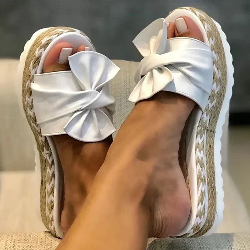Women Heels Sandals with Wedges Shoes Woman Flower Platform Slippers Summer New Female Elegant Summer Shoes Women Heels Sandals with Wedges Shoes Woman Flower Platform Slippers Summer New Female Elegant Summer Shoes
