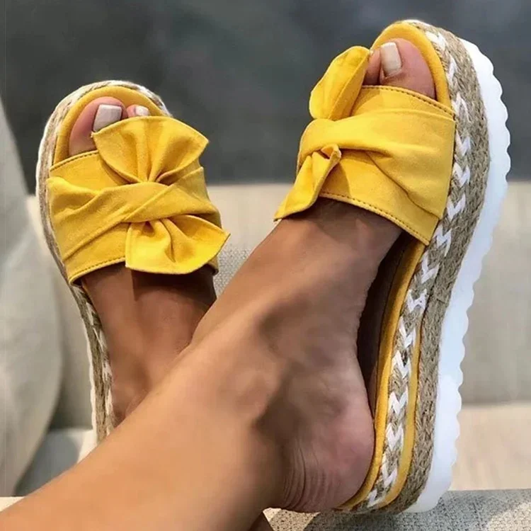 Women Heels Sandals with Wedges Shoes Woman Flower Platform Slippers Summer New Female Elegant Summer Shoes