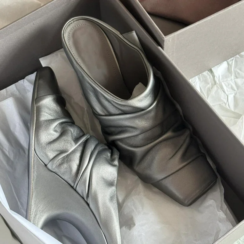 Novelty Square Peep Toe Strange Heel Mules Designer High Heel Summer Outdoor High Heeled Women All Match Sexy Pumps Single Shoes Novelty Square Peep Toe Strange Heel Mules Designer High Heel Summer Outdoor High Heeled Women All Match Sexy Pumps Single Shoes