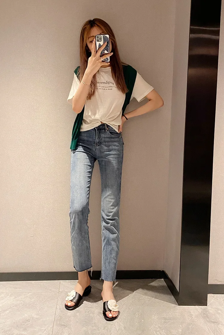 Designer Camellia Flower Slippers Women 2021 Sandalias Summer Lazy Shoes Ladies Ins Low Heels Metal Camellia Floral Slides Mujer