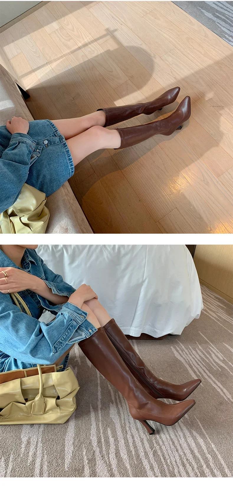 Women Boots High Heels Boots Sexy Knee High Boots Ladies Pointed Toe Side Zipper Shoes Autumn Fashion Knight Boot Women Boots High Heels Boots Sexy Knee High Boots Ladies Pointed Toe Side Zipper Shoes Autumn Fashion Knight Boot