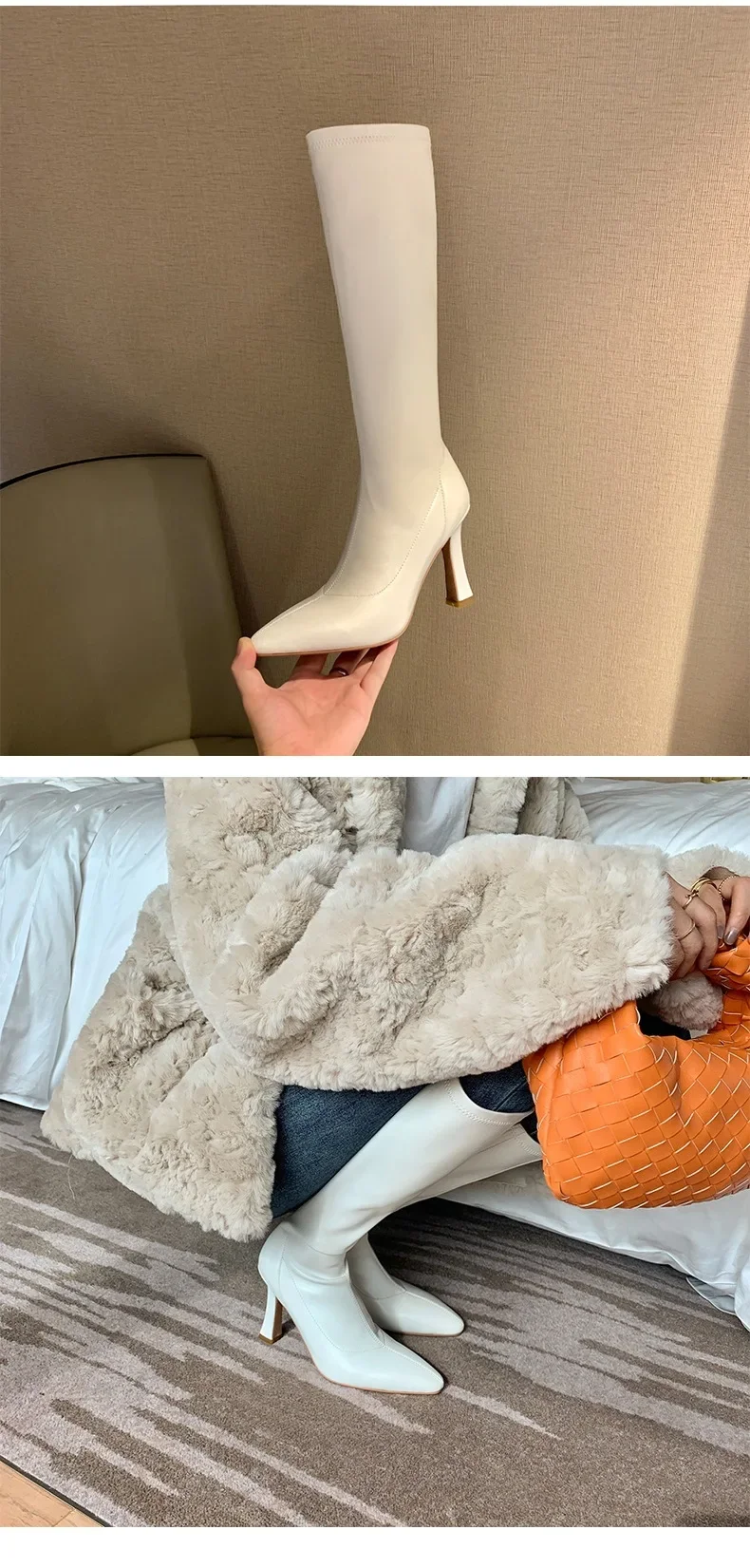 Women Boots High Heels Boots Sexy Knee High Boots Ladies Pointed Toe Side Zipper Shoes Autumn Fashion Knight Boot Women Boots High Heels Boots Sexy Knee High Boots Ladies Pointed Toe Side Zipper Shoes Autumn Fashion Knight Boot