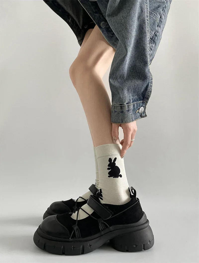 Round Toe HOOk&LOOP Mary Janes Women Shoes Non-Slip Thick Bottom Ladies Shoes Retro Height Increasing Casual Round Toe HOOk&LOOP Mary Janes Women Shoes Non-Slip Thick Bottom Ladies Shoes Retro Height Increasing Casual