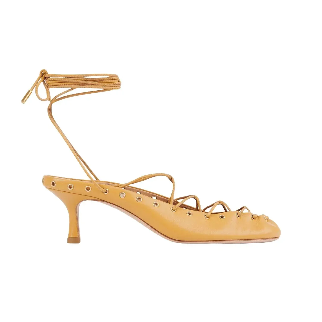 European and American Niche Light Luxury Retro Back Hollow Cross Tie Round Toe Fashion Roman Sandals Women's Ballet Shoes