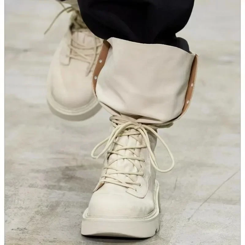 New Cow Suede Leather Western Mid Calf Boots Women Round Toe Block Heels Autumn Winter Ankle Boots Ladies Shoes