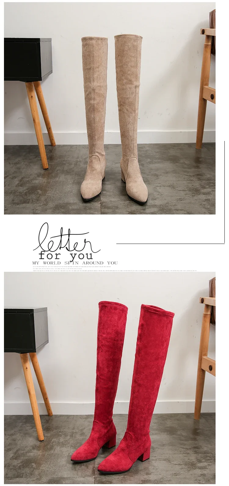 Thigh High Boots Women 2023 Winter Fashion Boot New Over Knee Boots Women Shoes Sexy High Heels Botas Red Warm Fur Black Boots Thigh High Boots Women 2023 Winter Fashion Boot New Over Knee Boots Women Shoes Sexy High Heels Botas Red Warm Fur Black Boots