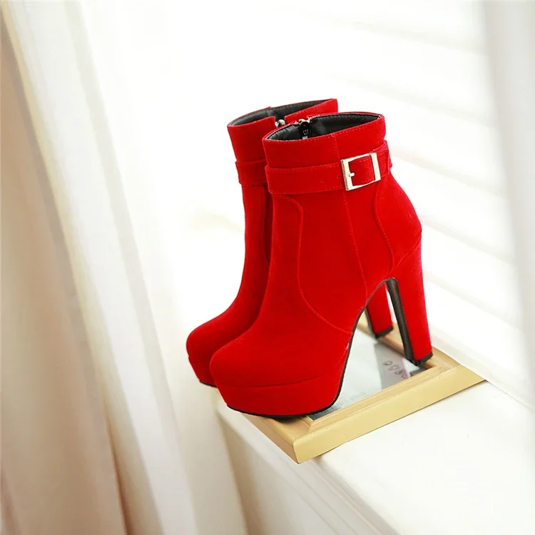 High Heels Women Ankle Boots Lace Up Fall Winter Platform Ladies Boots Large Size Fashion Shoes White Black Brown High Heels Women Ankle Boots Lace Up Fall Winter Platform Ladies Boots Large Size Fashion Shoes White Black Brown