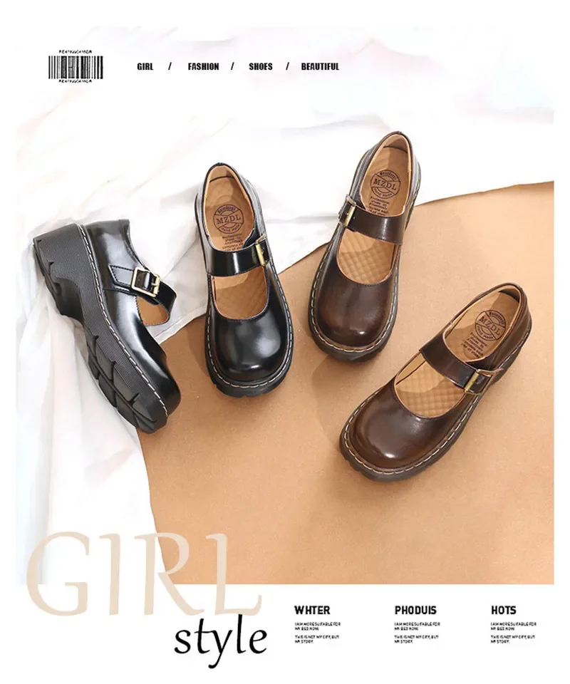 New Literary Retro Women's Shoes Thick Bottom Mori Girl Japanese Mary Jane Single Shoes College Style New Literary Retro Women's Shoes Thick Bottom Mori Girl Japanese Mary Jane Single Shoes College Style