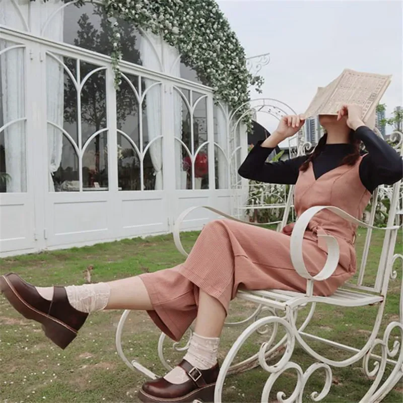 New Literary Retro Women's Shoes Thick Bottom Mori Girl Japanese Mary Jane Single Shoes College Style New Literary Retro Women's Shoes Thick Bottom Mori Girl Japanese Mary Jane Single Shoes College Style