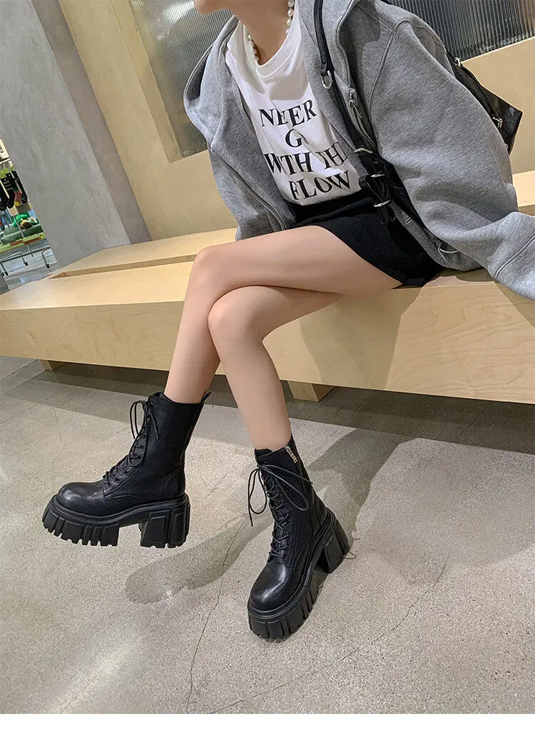 Leather Boots Women's Autumn Winter Ort High Heel Thi Bot Warm Ort Boots Trendy Small Size Increase Fce Li Leather Boots Women's Autumn Winter Ort High Heel Thi Bot Warm Ort Boots Trendy Small Size Increase Fce Li