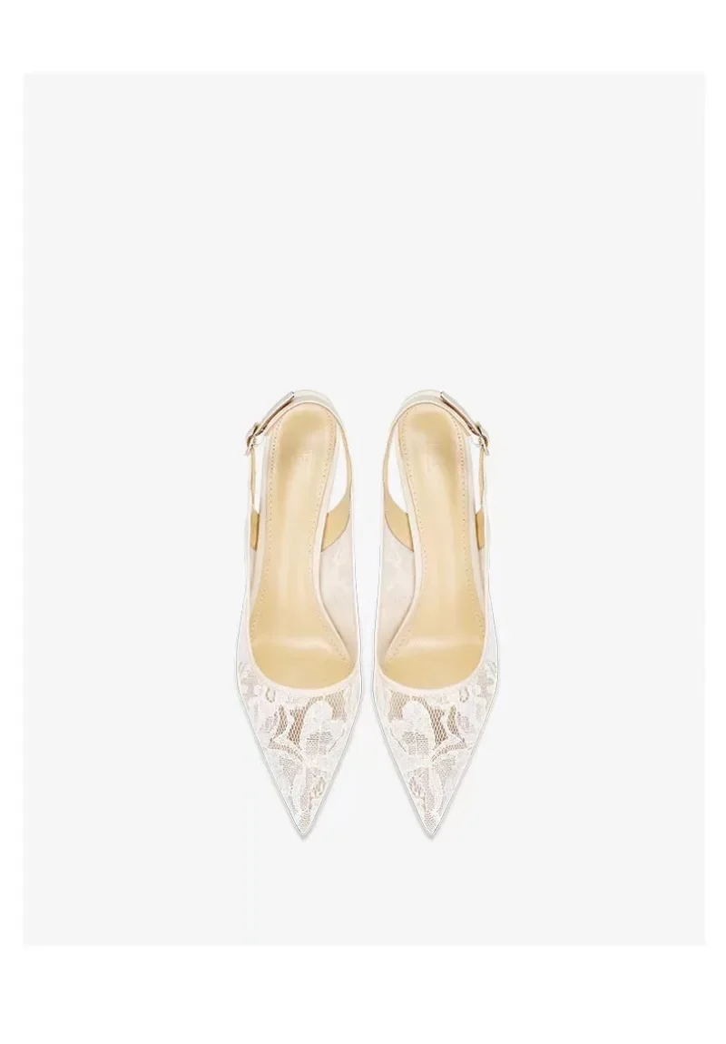 Women's Shoes Lace Women's High Heels Sexy Party Pumps Women Pointed Toe Buckle Strap Thin Heel Slingbacks Women's Sandal Women's Shoes Lace Women's High Heels Sexy Party Pumps Women Pointed Toe Buckle Strap Thin Heel Slingbacks Women's Sandal