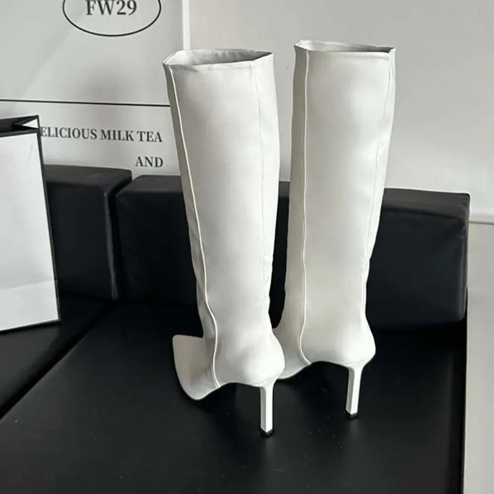 Sharp Pointed Women's Knee High Boots Designer Party Outfit Street Boots Thin High Heels Sharp Pointed Women's Knee High Boots Designer Party Outfit Street Boots Thin High Heels