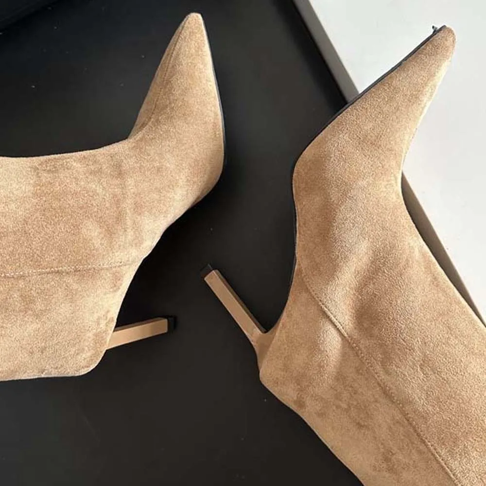 Sharp Pointed Women's Knee High Boots Designer Party Outfit Street Boots Thin High Heels Sharp Pointed Women's Knee High Boots Designer Party Outfit Street Boots Thin High Heels
