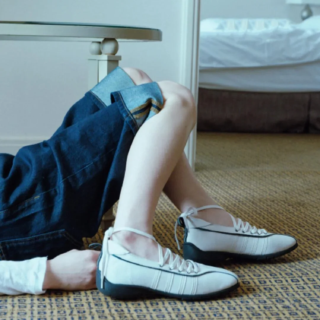 Autumn Women's Black Ballet Shoes Flat Cross Strap Functional Shoes Comfortable Soft Bottom Mary Jane Shoes Ballet Sneakers