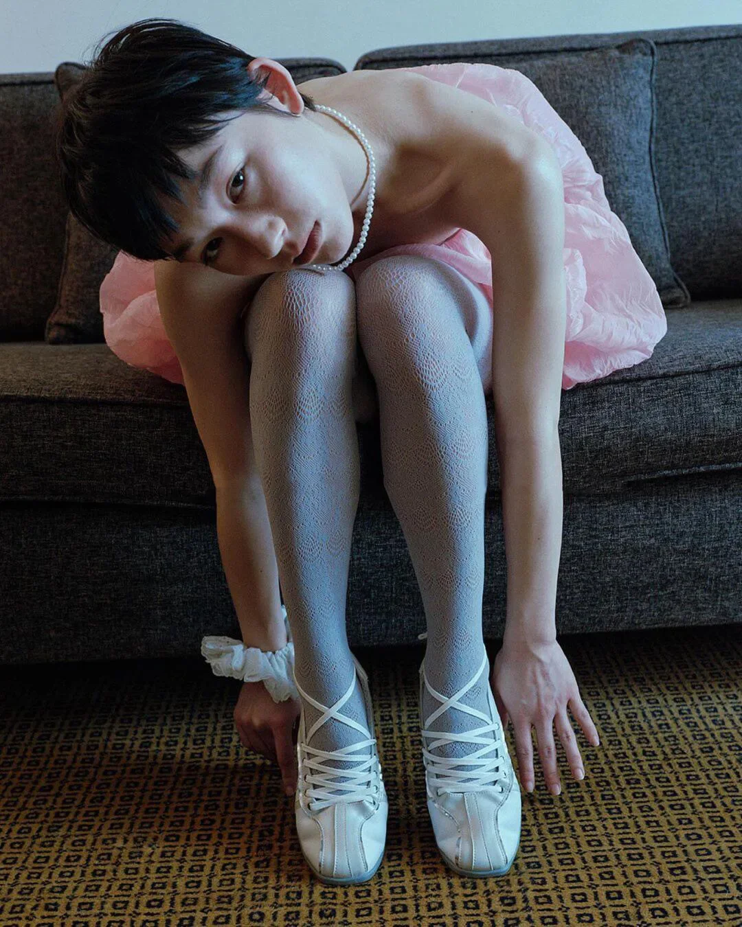 Autumn Women's Black Ballet Shoes Flat Cross Strap Functional Shoes Comfortable Soft Bottom Mary Jane Shoes Ballet Sneakers