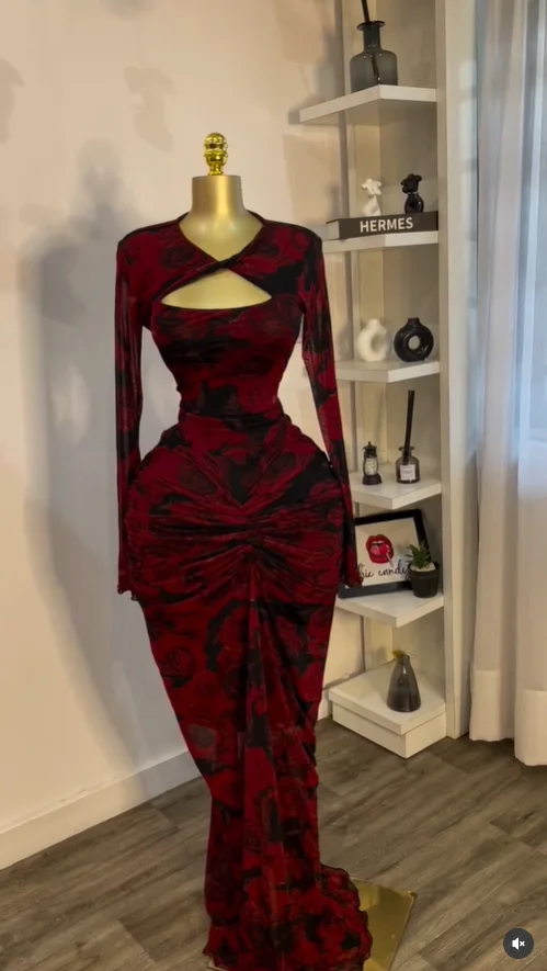 CM.YAYA Women Draped V-neck Cutout Front Ruched Stacked Bodycon Midi Long Maxi Dress 2025 Night Club Party Vestidos Sexy Dresses CM.YAYA Women Draped V-neck Cutout Front Ruched Stacked Bodycon Midi Long Maxi Dress 2025 Night Club Party Vestidos Sexy Dresses