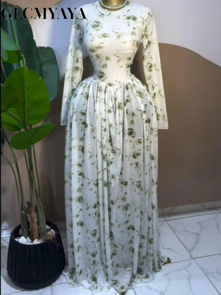 CM.YAYA Women Long Sleeve Tie Dye Print O-neck Big Swing Midi A-line Long Maxi Dress 2026 Elegant Evening Birthday Party Dresses CM.YAYA Women Long Sleeve Tie Dye Print O-neck Big Swing Midi A-line Long Maxi Dress 2026 Elegant Evening Birthday Party Dresses