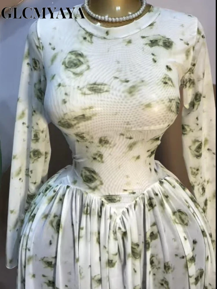 CM.YAYA Women Long Sleeve Tie Dye Print O-neck Big Swing Midi A-line Long Maxi Dress 2026 Elegant Evening Birthday Party Dresses CM.YAYA Women Long Sleeve Tie Dye Print O-neck Big Swing Midi A-line Long Maxi Dress 2026 Elegant Evening Birthday Party Dresses