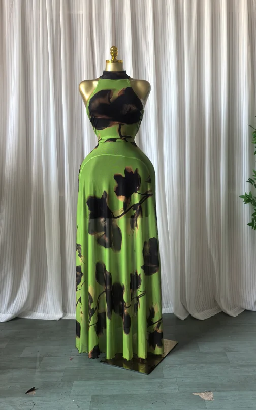 GLCMYAYA Women Printed Sleeveless with Sashes Fit and Flare A-line Maxi Dress 2026 Streetwear Beach Holiday Long Dresses Vestido GLCMYAYA Women Printed Sleeveless with Sashes Fit and Flare A-line Maxi Dress 2026 Streetwear Beach Holiday Long Dresses Vestido