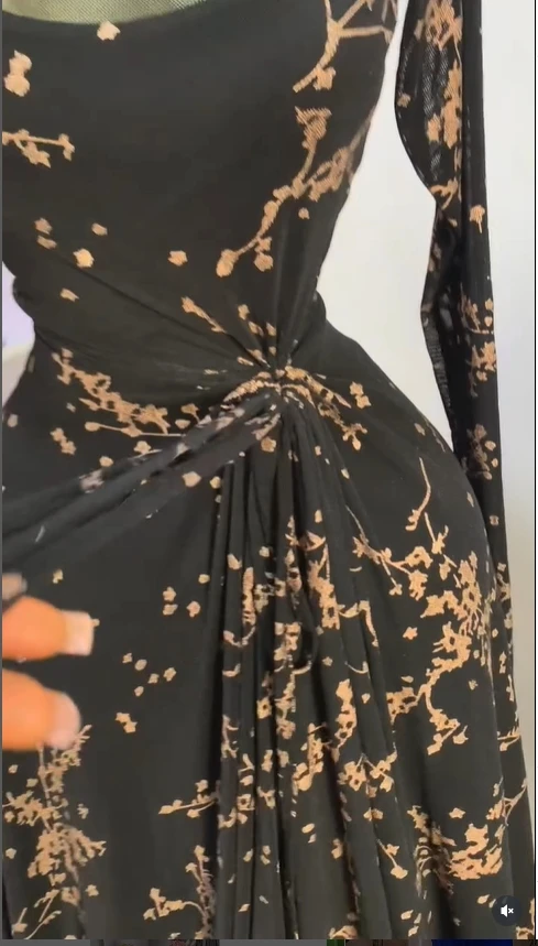 GLCMYAYA Women Long Sleeve Floral O-neck High Split Big Swing A-line Maxi Dress 2026 Birthday Vacation Trendy Dresses Vestidos GLCMYAYA Women Long Sleeve Floral O-neck High Split Big Swing A-line Maxi Dress 2026 Birthday Vacation Trendy Dresses Vestidos