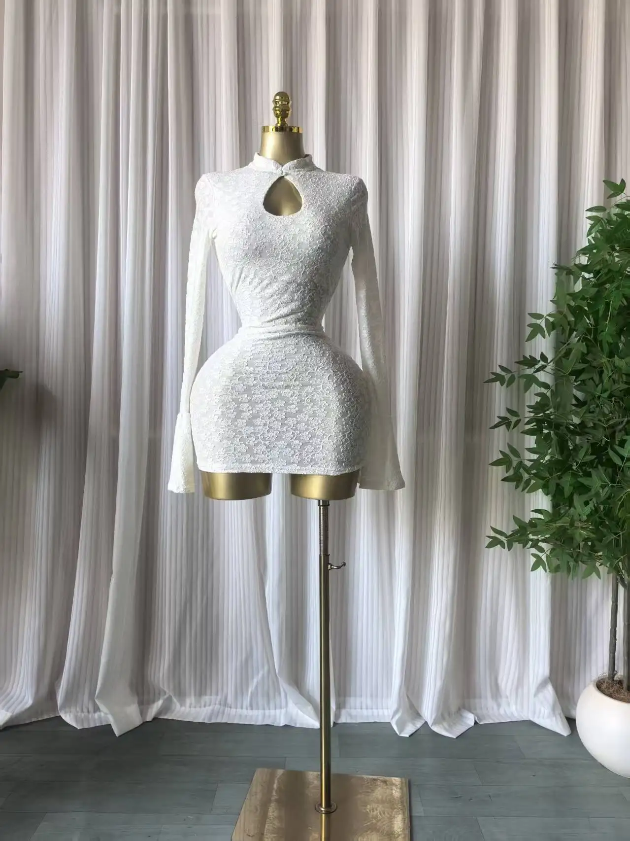 GLCMYAYA Women Stand Collar Elastic Bodycon Midi Mini Dress Satin 2026 Fall Winter Cocktail Even Birthday Party Trendy Dresses GLCMYAYA Women Stand Collar Elastic Bodycon Midi Mini Dress Satin 2026 Fall Winter Cocktail Even Birthday Party Trendy Dresses