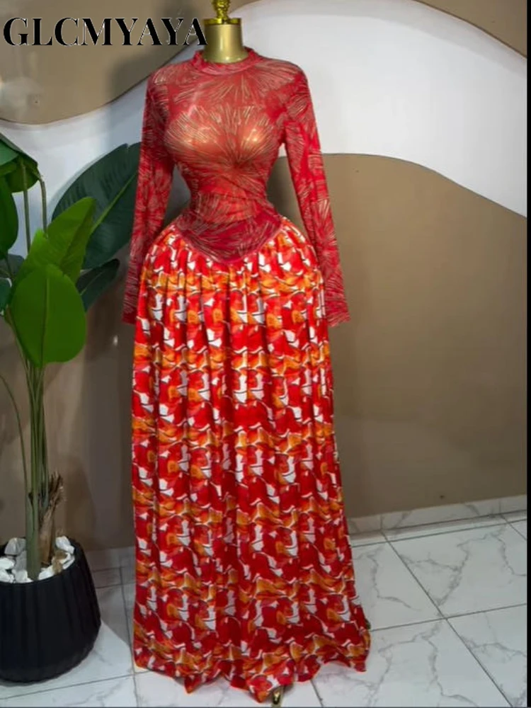 CM.YAYA Women leaf Print patchwork smock Midi A-line Long Maxi Dress 2026 Elegant Evening Birthday Party Dresses Trendy Vestidos CM.YAYA Women leaf Print patchwork smock Midi A-line Long Maxi Dress 2026 Elegant Evening Birthday Party Dresses Trendy Vestidos