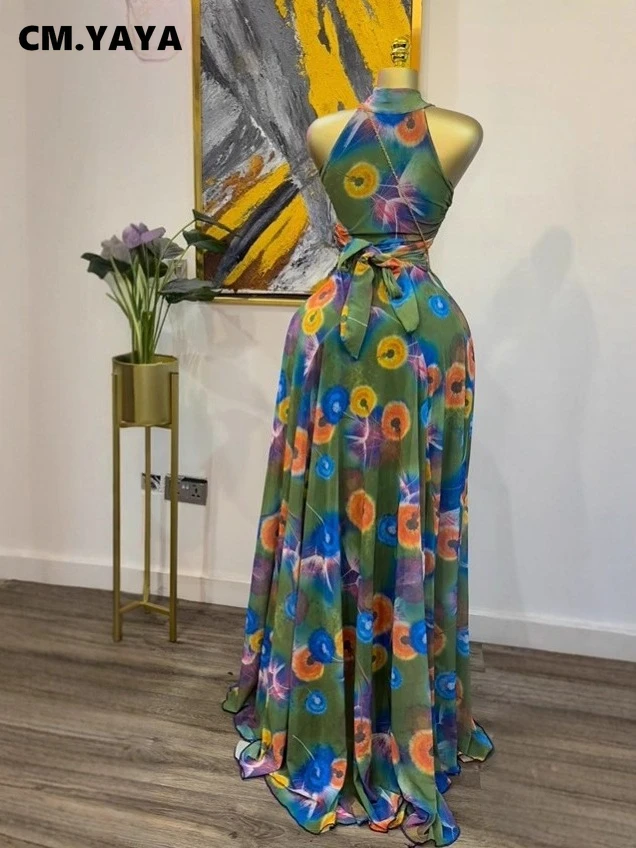 GLCMYAYA 2025 Fall Women O-neck Sleeveless Print Mermaid Maxi Dress Evening Birthday Beach Sexy Night Party Long Dresses GLCMYAYA 2025 Fall Women O-neck Sleeveless Print Mermaid Maxi Dress Evening Birthday Beach Sexy Night Party Long Dresses