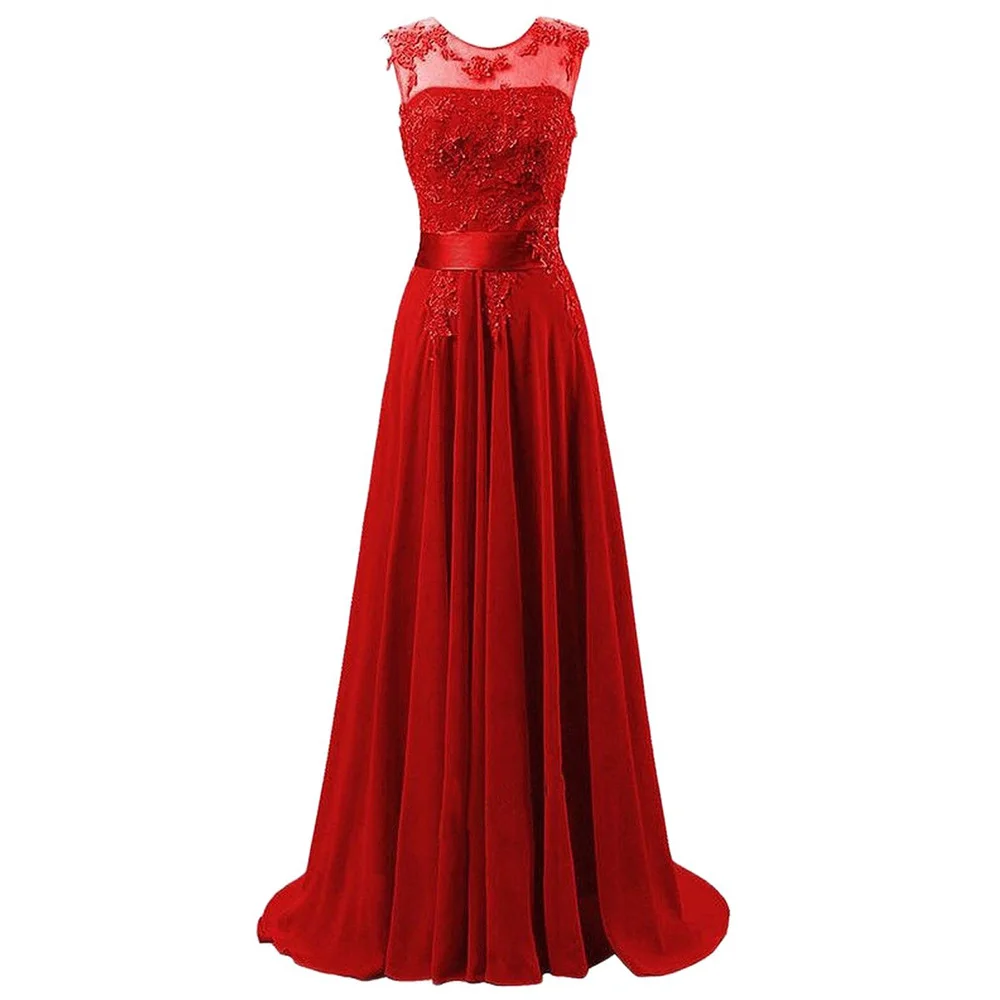 A Line Chiffon Elegant Off Shoulder Boat Neck Cheap Beading Applique Bridesmaid Dresses Wedding Party Evening Prom Lace Up Back