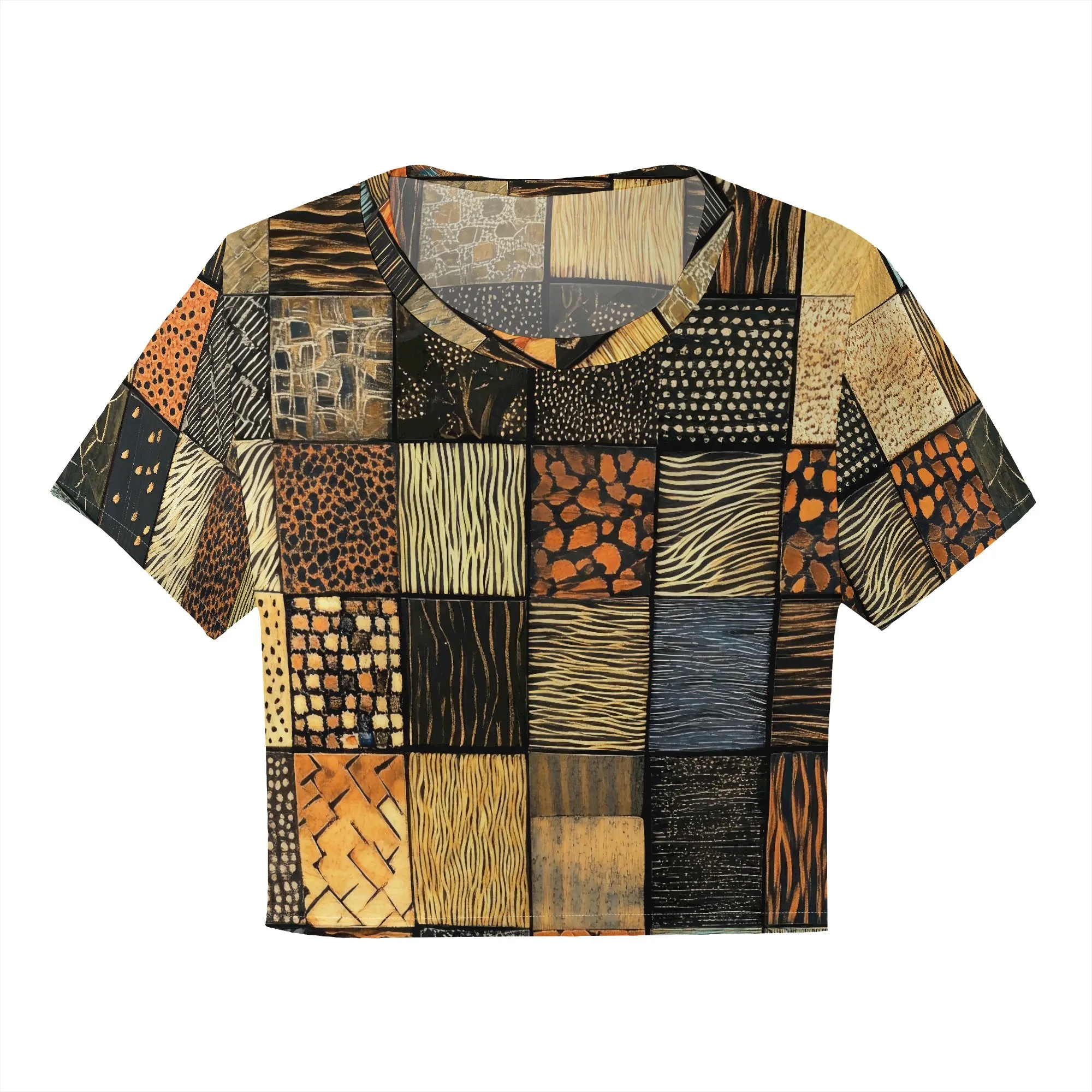 Women's Y2k Tight Mini T-shirts Collage Round Neck Short Sleeve Printed Pullover 2025 Summer Sexy Hot Girl Party T-shirts