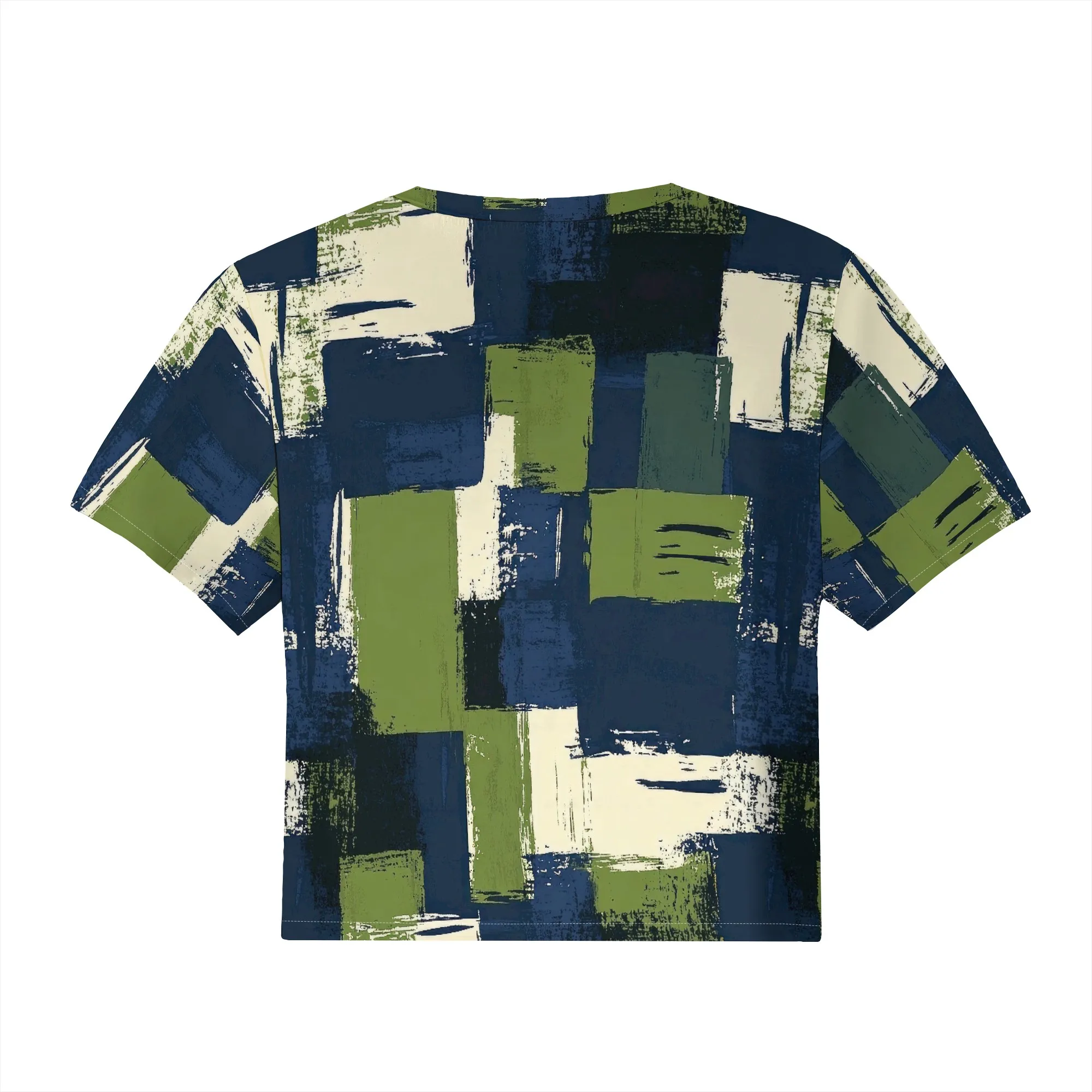 Women's Y2k Tight Mini T-shirts Collage Round Neck Short Sleeve Printed Pullover 2025 Summer Sexy Hot Girl Party T-shirts