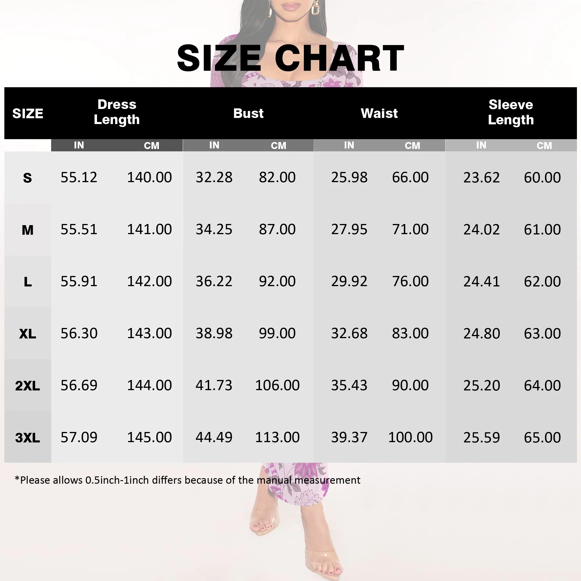 Women's Geometric Print Maxi Dress Long Sleeve Black White Casual Evening