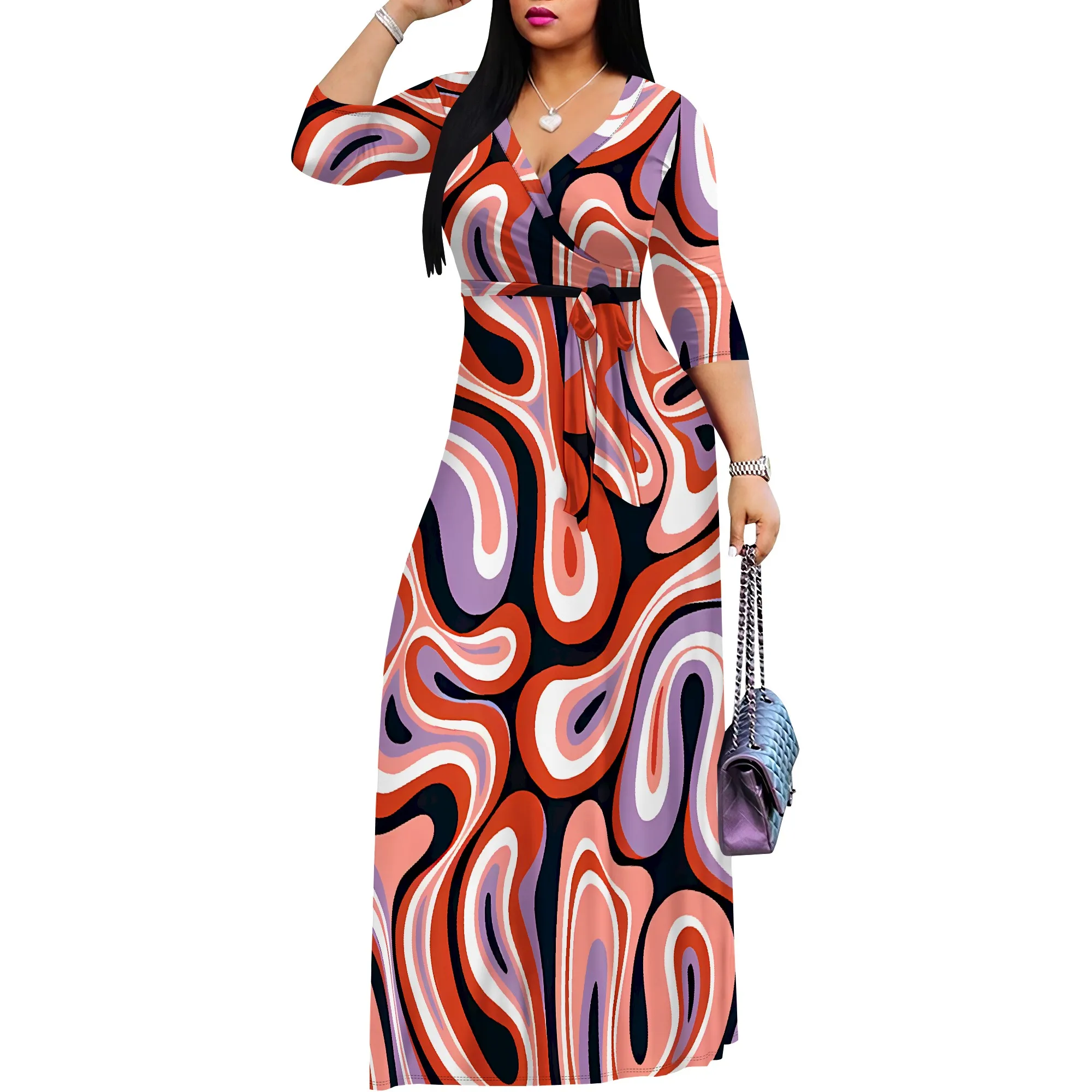 Women's Casual Sexy V Neck 3/4 Sleeves Club wear Party Outfits Women's Casual Sexy V Neck 3/4 Sleeves Club wear Party Outfits